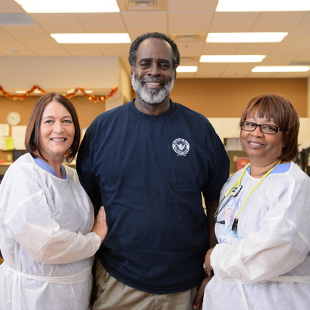 Starting a hemodialysis routine.