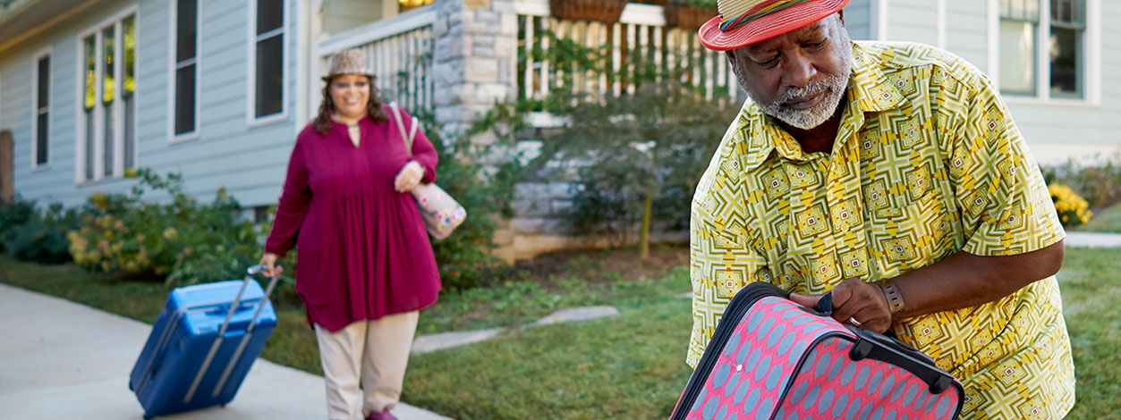 Couple traveling while on dialysis.