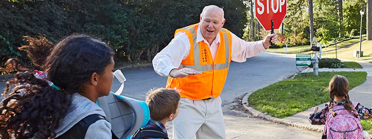 Man staying active and engaged in his community.
