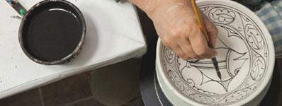 Making ceramics on dialysis