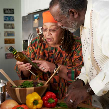 Making a personalized dialysis diet meal.