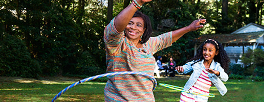 Woman with kidney disease thriving.